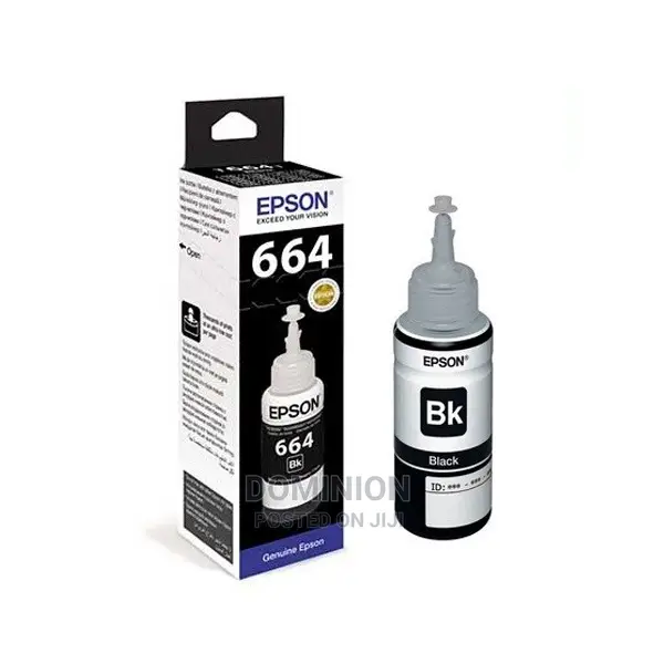 Epson T664 Black Original Ink Bottle