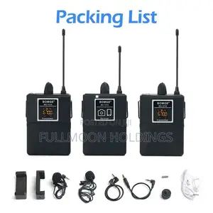 Professional Dual UHF Wireless Lavalier Lapel Microphone