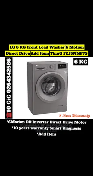 F2J5NNP7S Front Load Wash Only Washine Machine 6kg Inverter