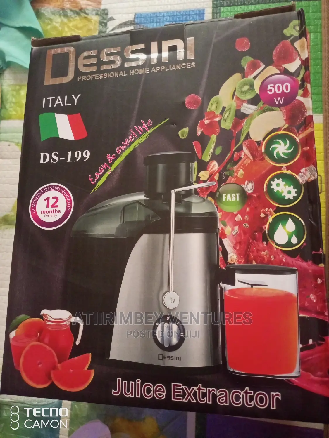 Dessini Juice Extractor 500w