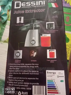 Dessini Juice Extractor 500w