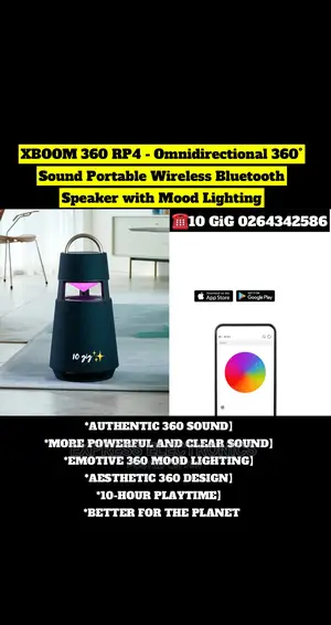 LG Xboom 360 Rp4-Sound Portable Wireless Bluetooth Speaker