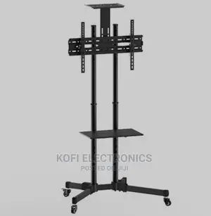 Black Versatile Compact TV (Stand) 32" to 70", for Home