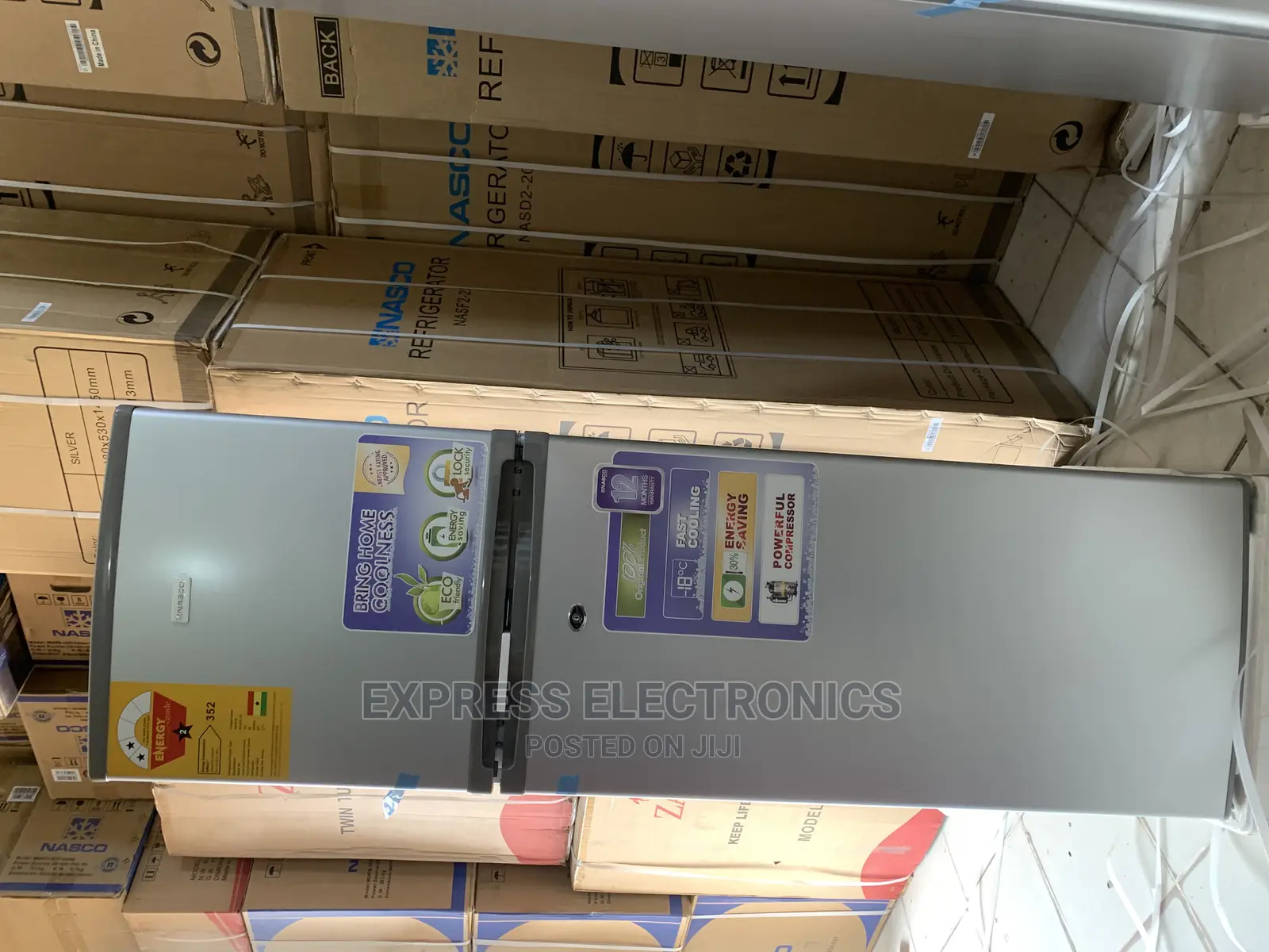 Nasco 180L Top Freezer Refrigerator [DF2-22] + Power Guard