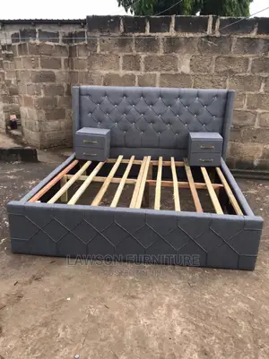 King Size Bed With Side Drawers