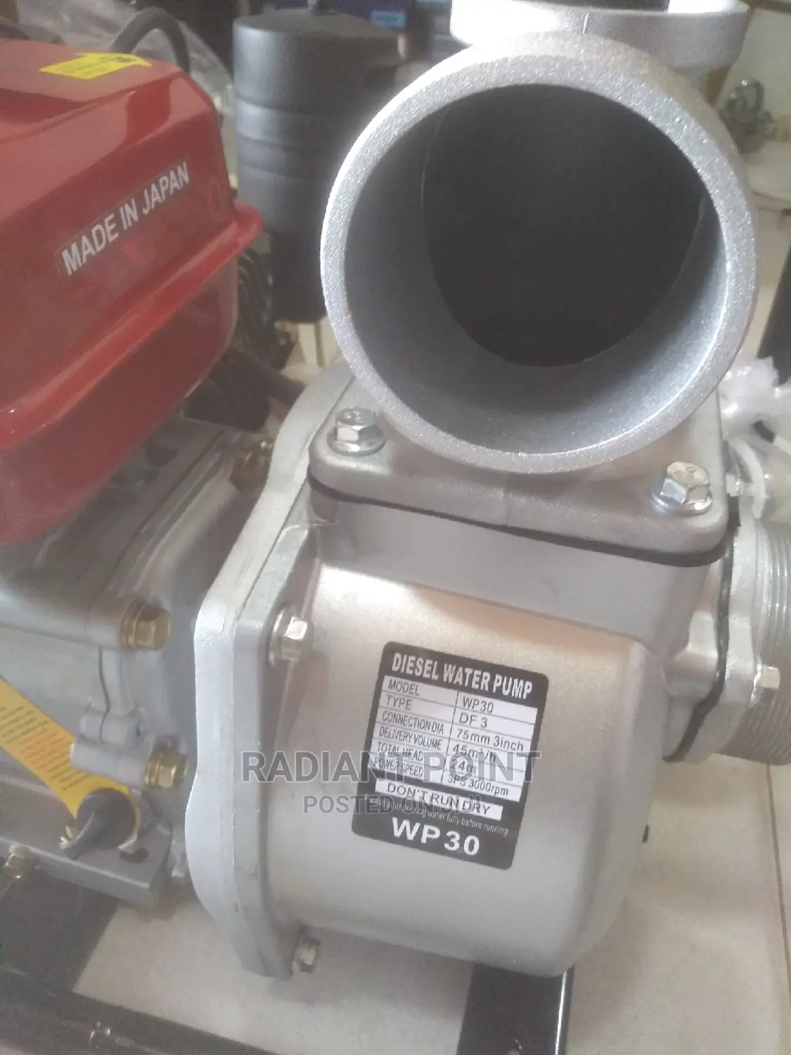 Honda Diesel Water Pump 3"