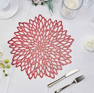 PVC Placemats / Silicon Decorative Floral Table Mats