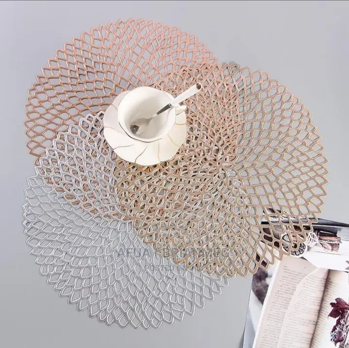 PVC Placemats / Silicon Decorative Floral Table Mats
