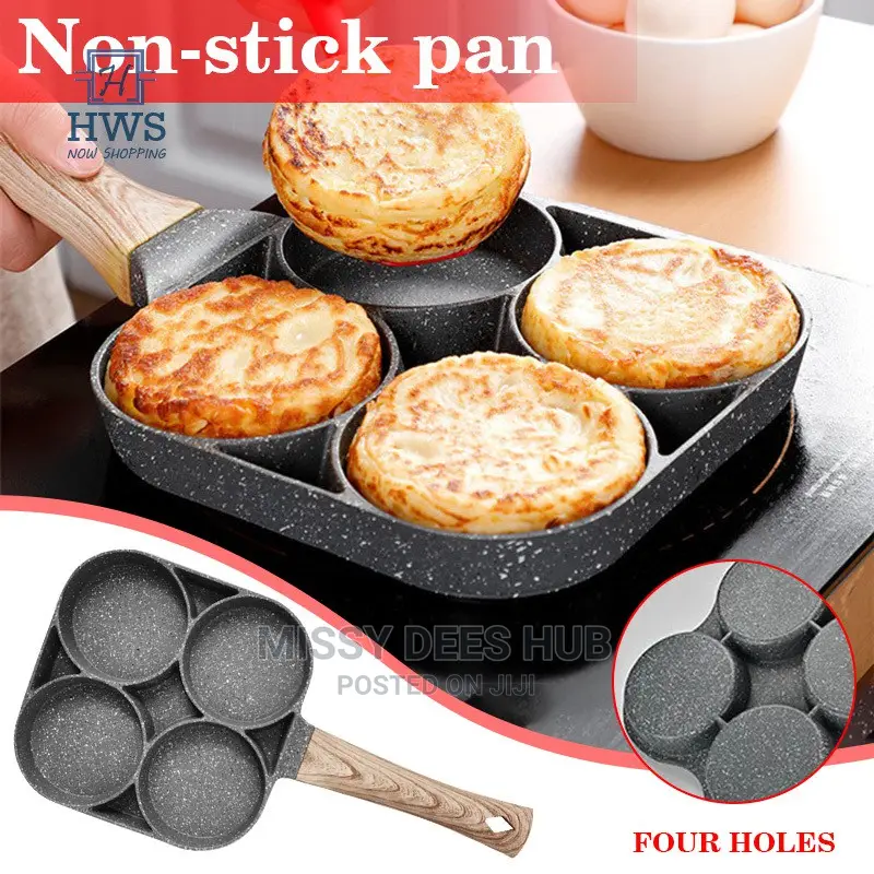 4 Hole Non-Stick Frying Pan