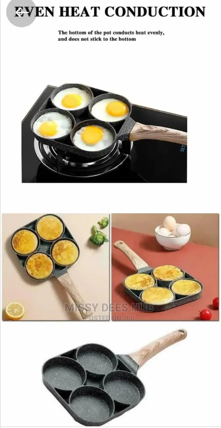 4 Hole Non-Stick Frying Pan