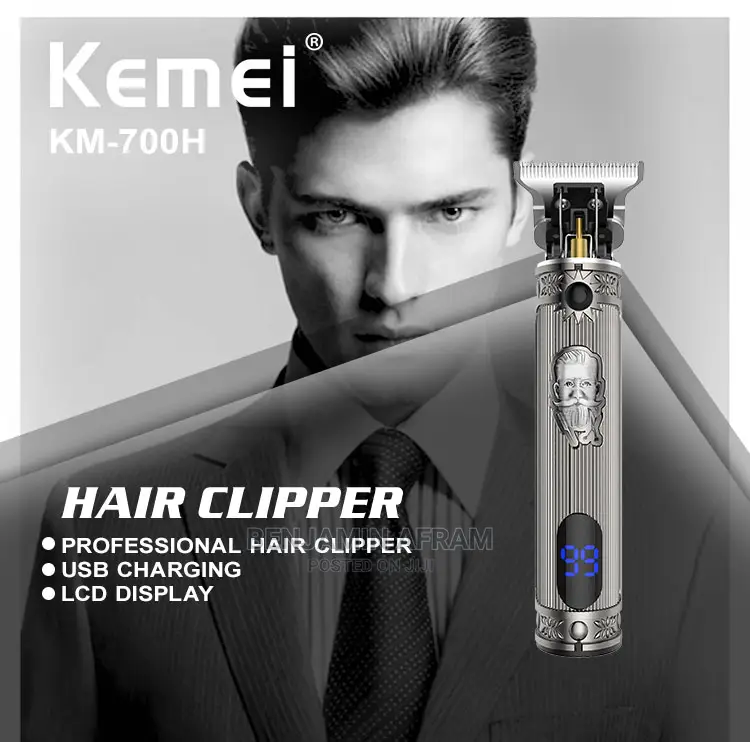 Power Display Rechargeable Barbering Machine