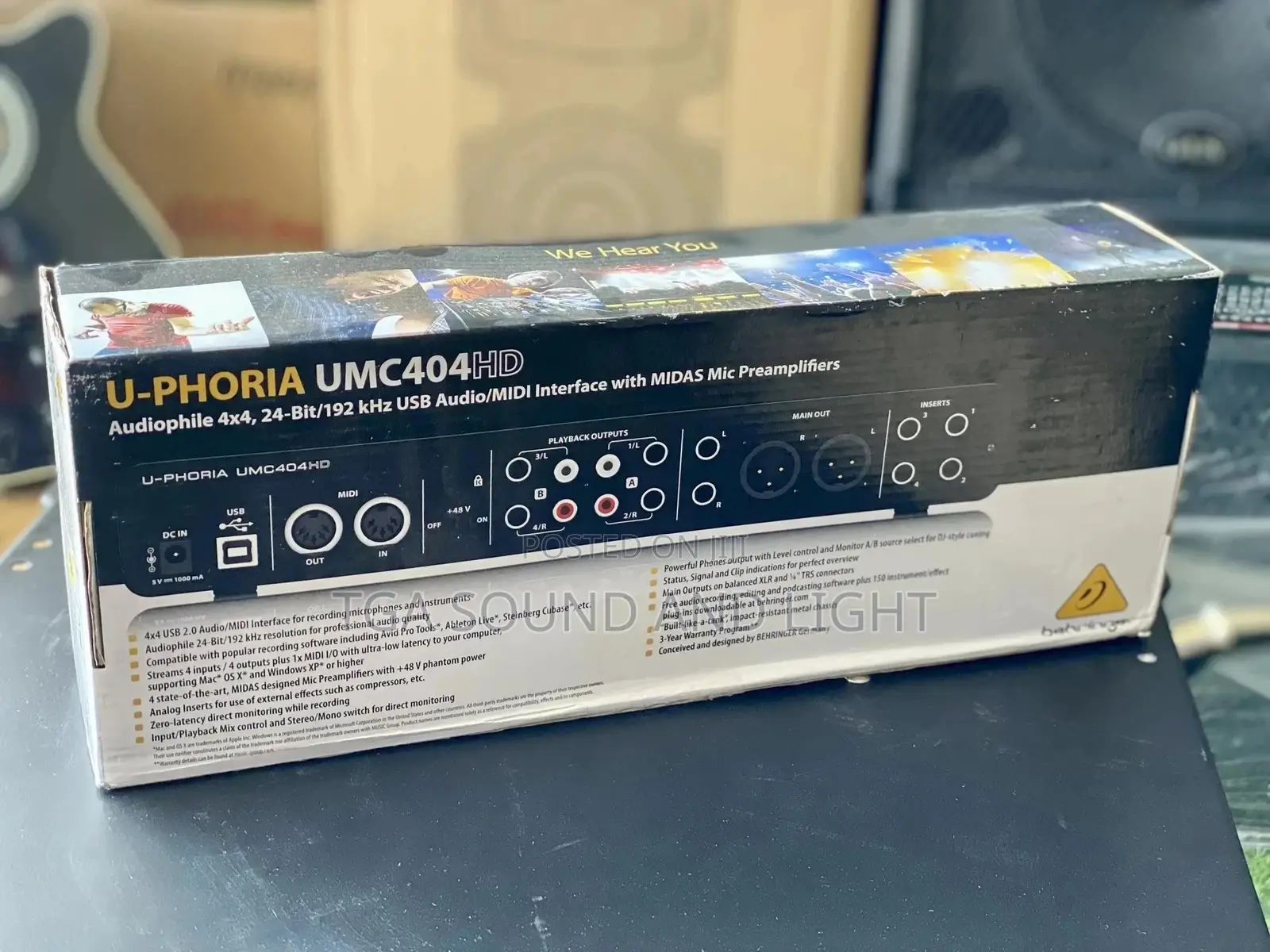 Behringer U-Phoria Umc404hd Usb Audio Interface