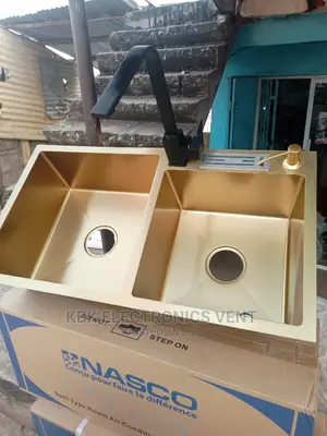 Golden Double Kitchen Sink+ Accessories