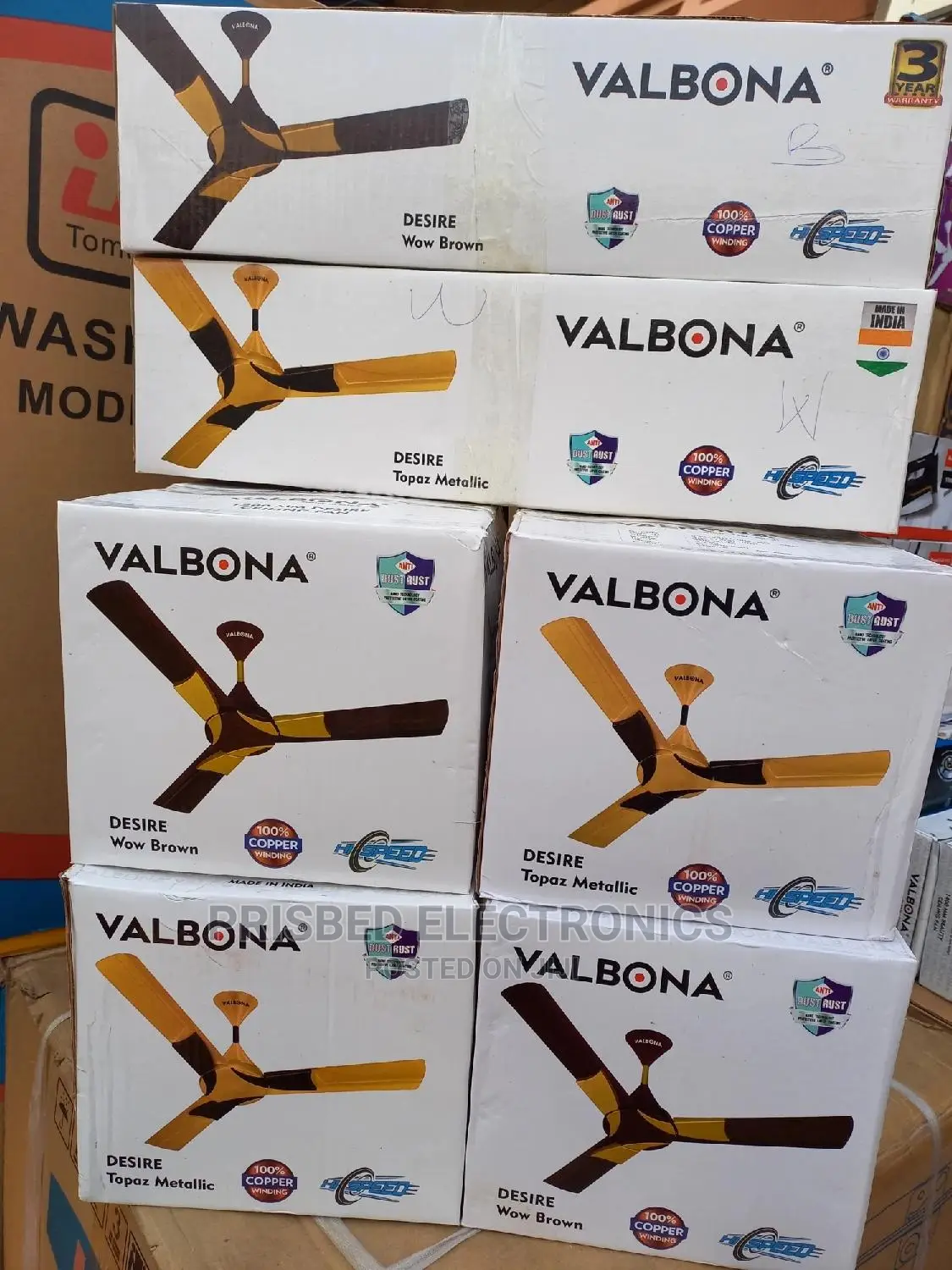 Valbona 56" Ceiling Fan Long Blade (Desire)