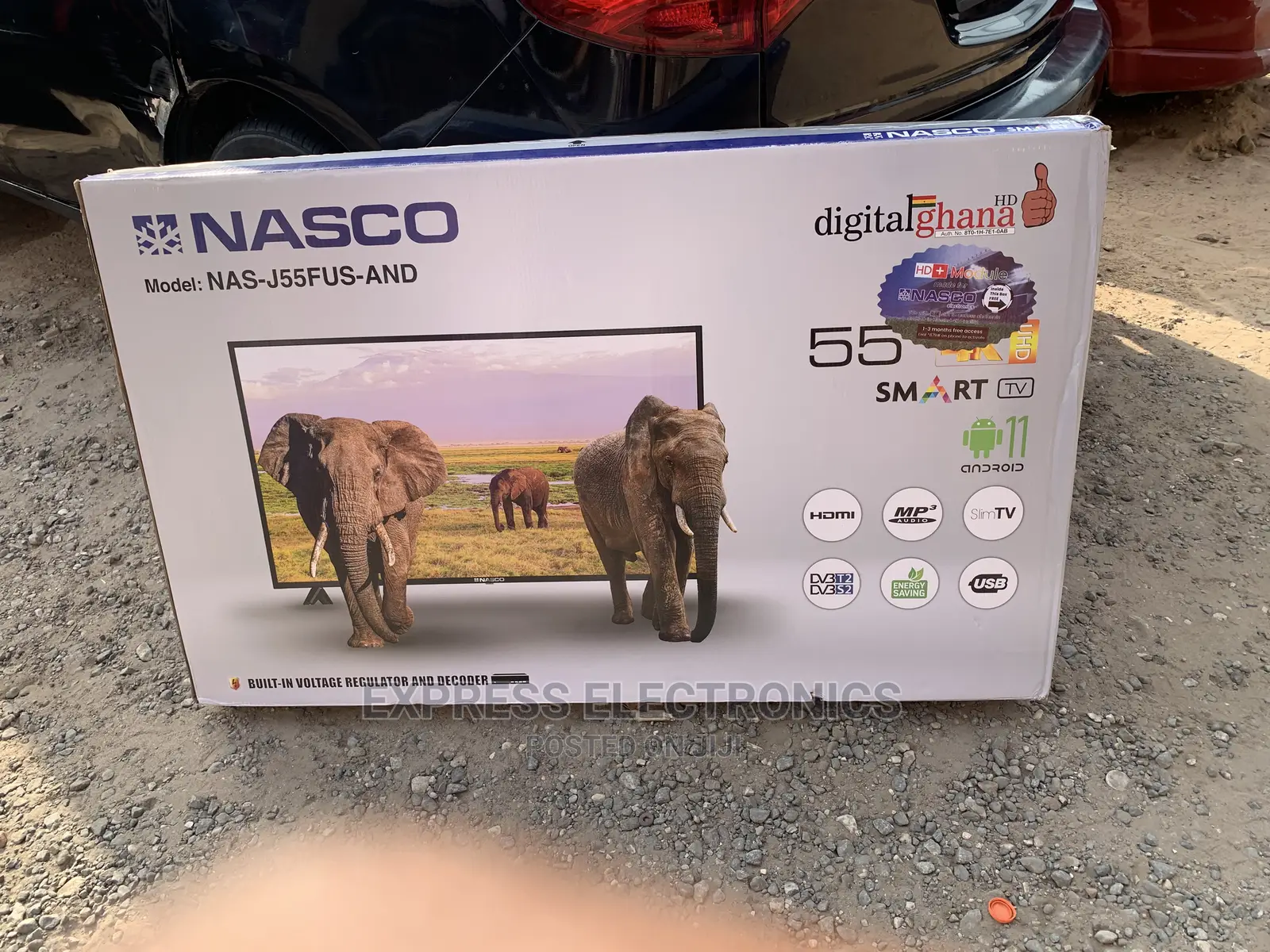 Neatly Sealed Nasco 55”J55FUS Smart UHD TV + Keyboard