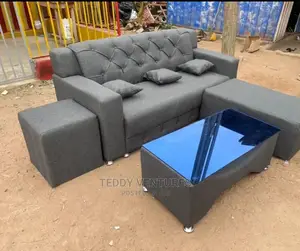 Quality L-Shaped Sofa N Centre Table(Payment After Delivery)
