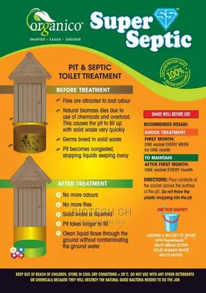 Organico Toilet Treatments Powder (4 Sachets)