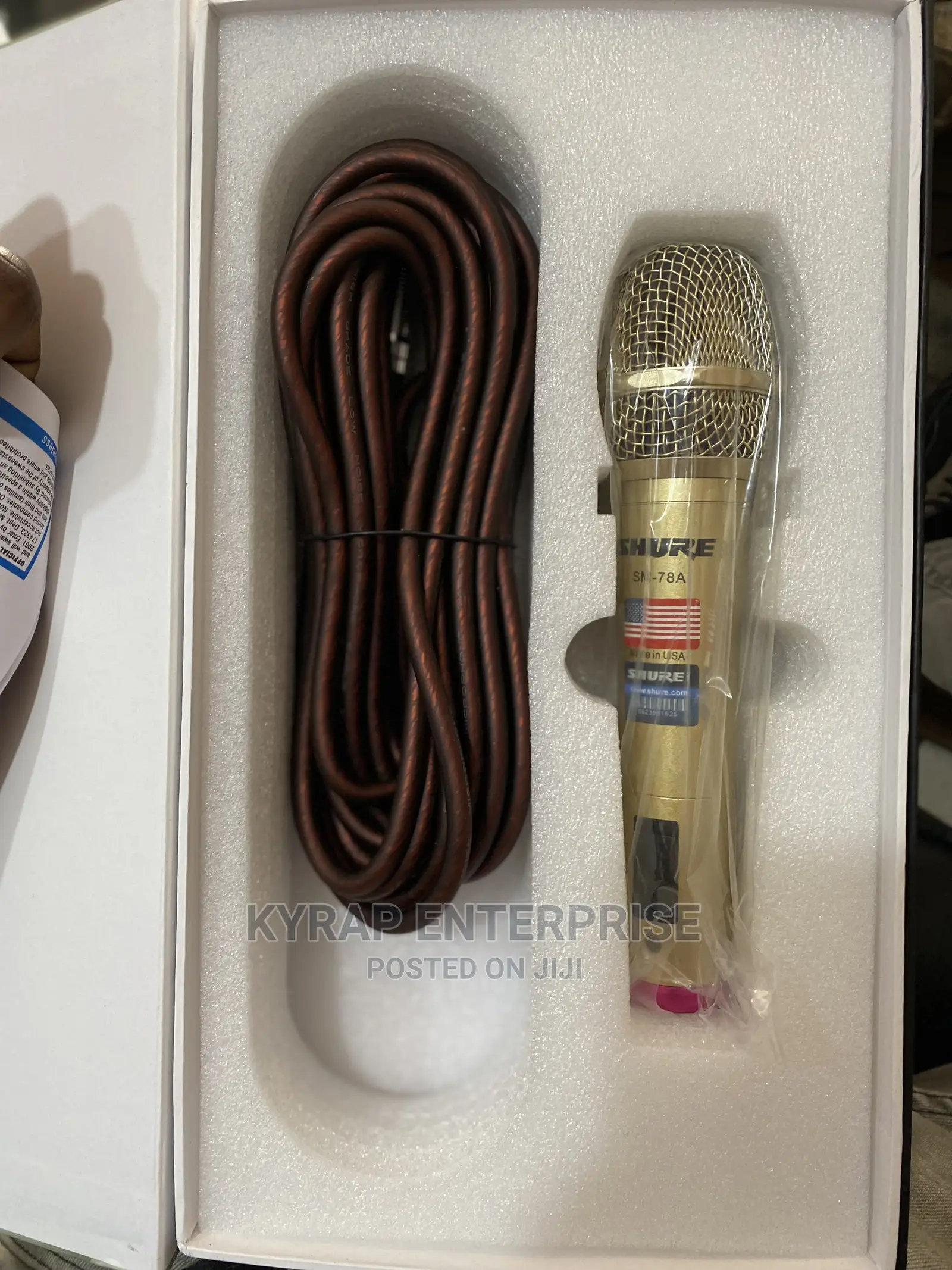 Original Shure Sm-78a Cord Microphone