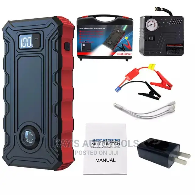 Multifunction Heavy Duty Car Jump Starter With Tire Inflator