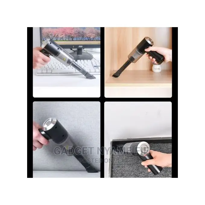 Portable Cordless Vacuum Cleaner USB Rechargeable 120W Car H