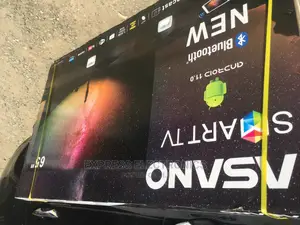Quality Slim 65”Smart Android Asano UHD Bluetooth+Dstv