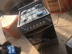 Classic Sliver Volcano 4burner Gas Stove With Oven+Speaker