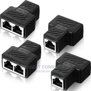 RJ45 Ethernet Splitter Connectors 1 to 2 Splitter Connectors