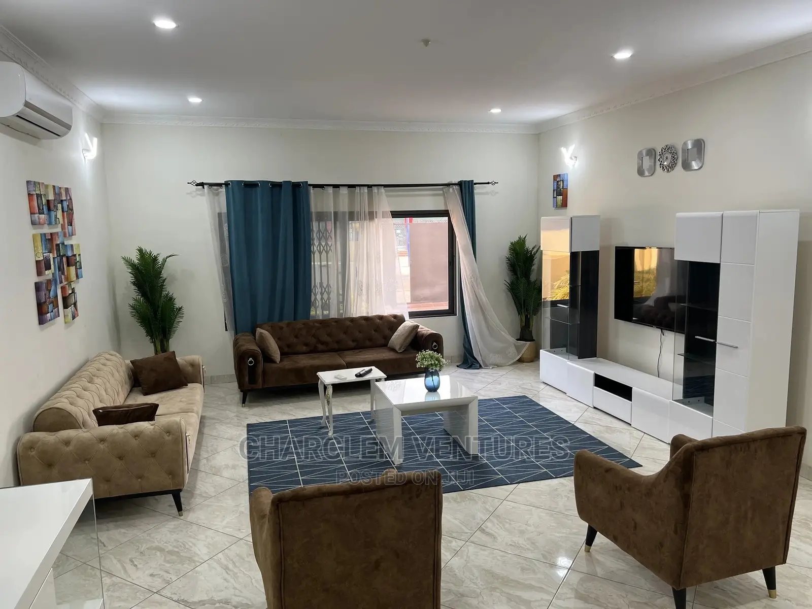 Furnished 5bdrm House in Charclem Ventures, East Legon for Rent