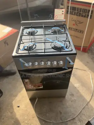Ash Colour Volcano 4 Burner Gas Cooker With Oven