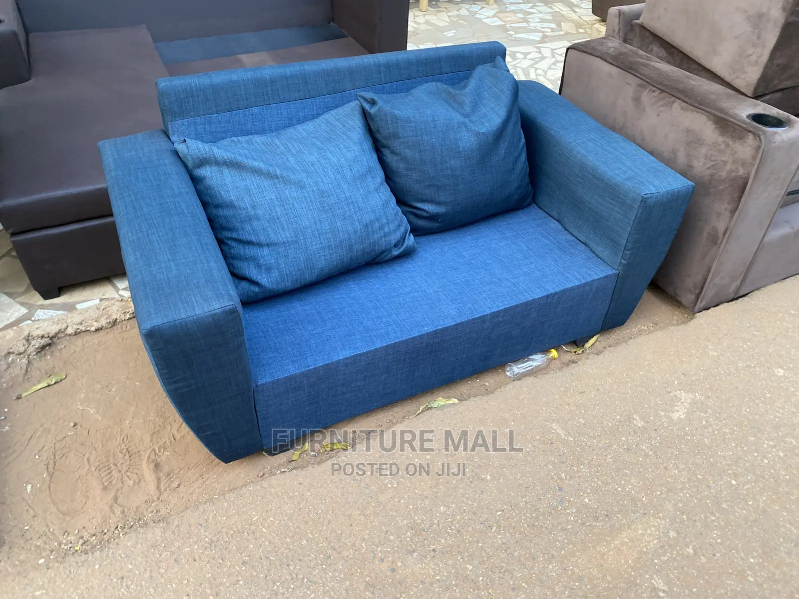 Original Blue Black Two in One Sofa 2023. Free Delivery