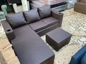 Sexy 2023 Model L Shaped Sofa Wit Cup Sit. Free Delivery