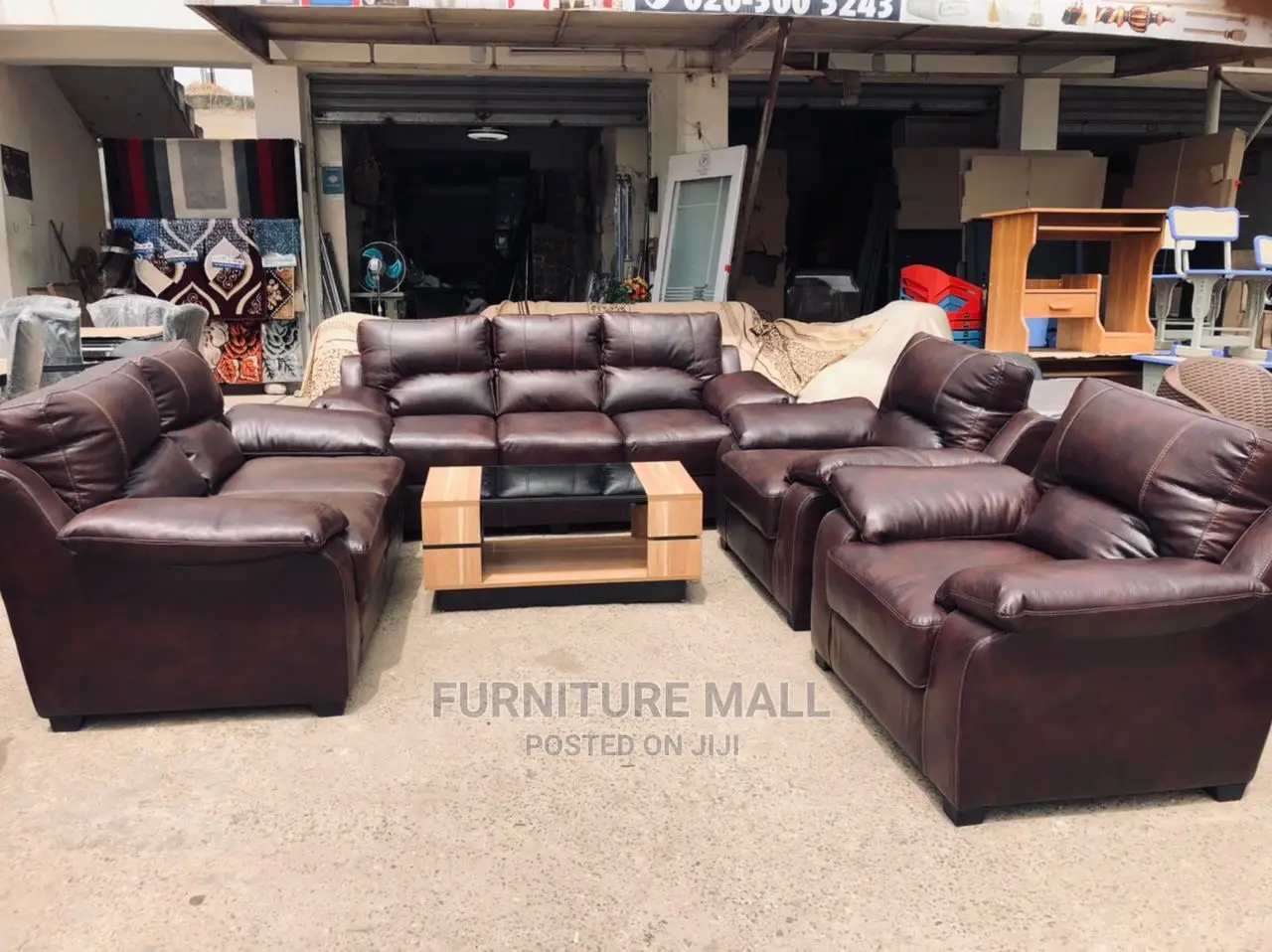 Classic Sofa Set. Cofe Color . Free Delivery