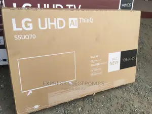 Dynamic Contrast LG UHD Smart 55”UQ7003 Tv +Wallmount