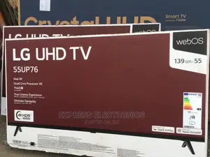 Dynamic Contrast 55”Up76 Smart LG UHD Tv +Tv Guard