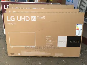 Durable New 55”UQ7500 UHD Real Smart Tv +Mount
