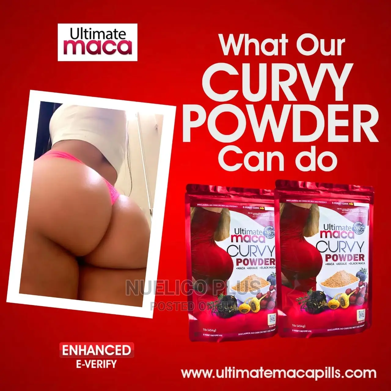 Ultimate Maca Curvy Powder 1lb/454grams