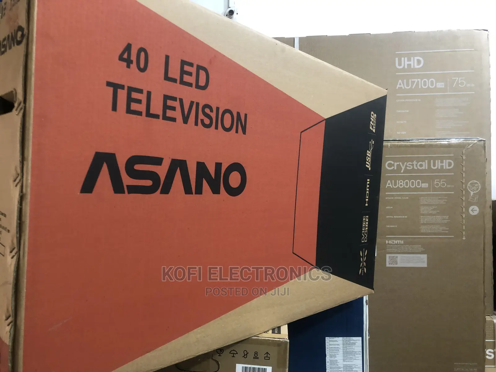 Modern Asano 40 Inches Digital Satellite HD TV Black