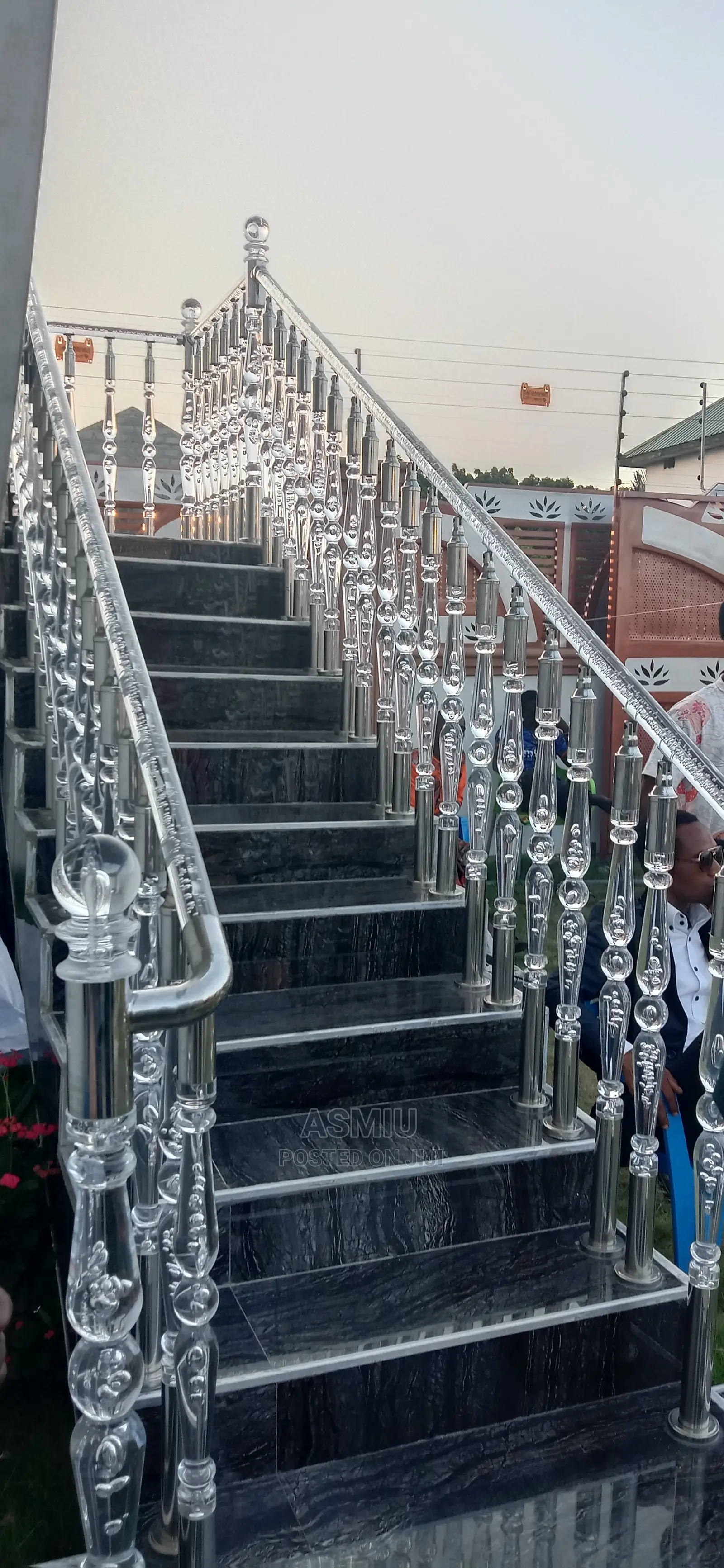 Stainless Steel and Barrister Glass