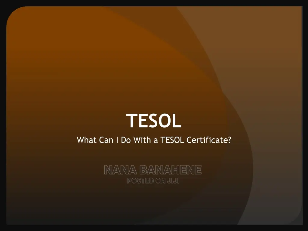 120 Hour TESOL / TEFL Certificate