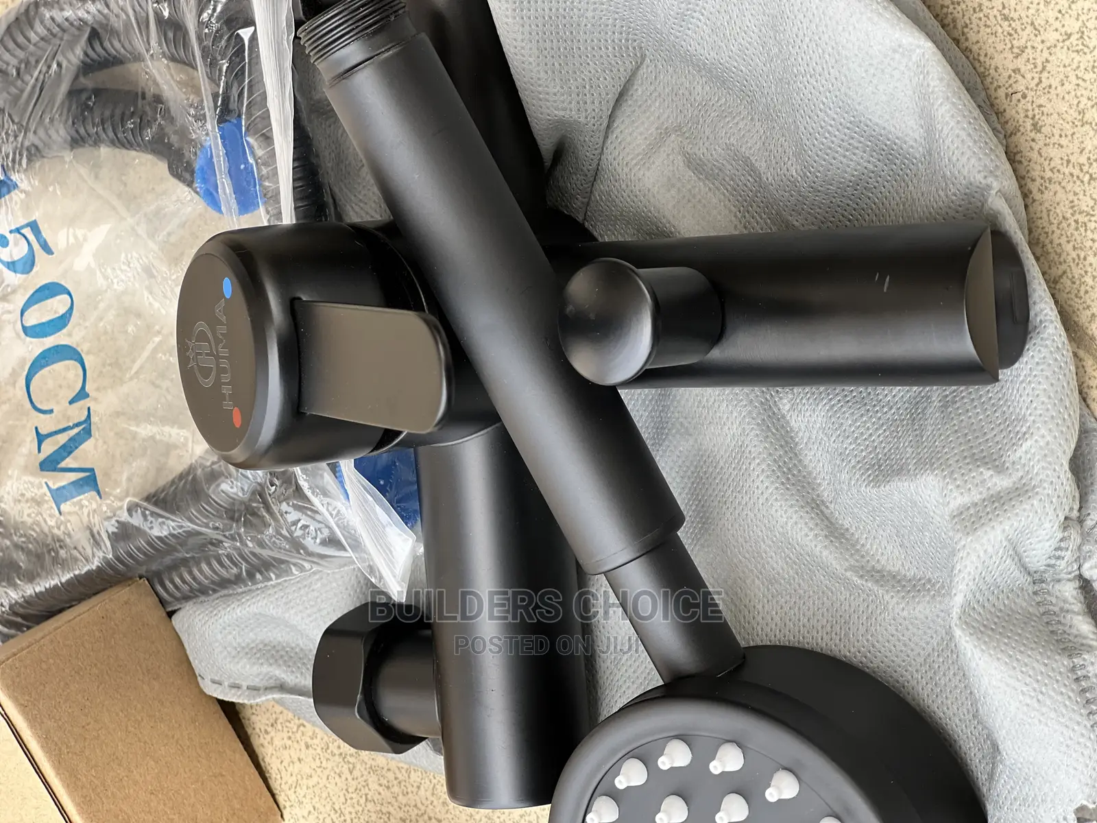 Matte Black Telephone Shower Cb