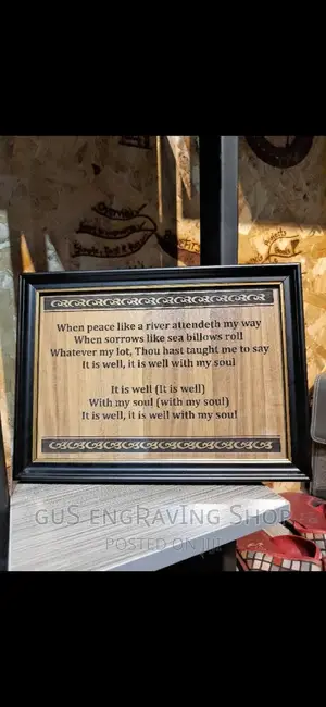 Wooden Citation in Frame