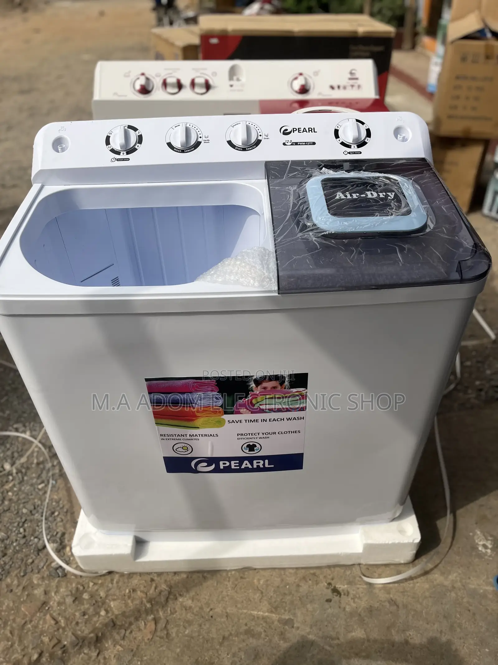 Plus Free Power Guard Pearl 12kg Twin Tub Washing Machine