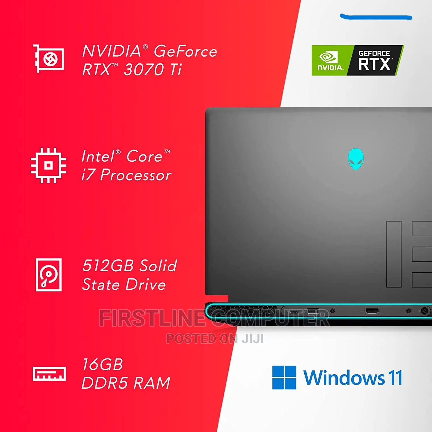 New Laptop Dell Alienware 15 16GB Intel Core I7 SSD 1T