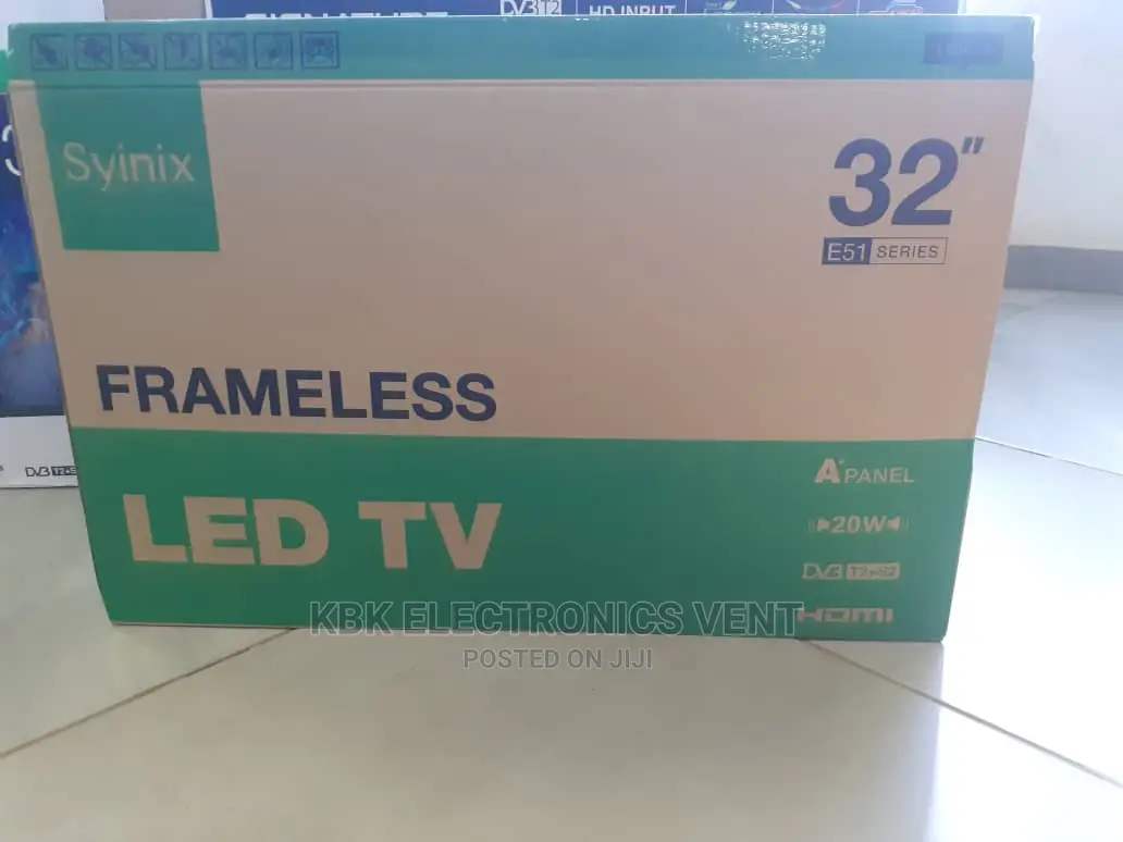 Syinix 32" Icast Flameless Satellite Digital Led Tv
