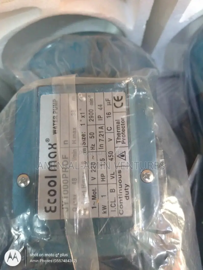 Ecoolmax 1.5HP Stainless Electric Pump