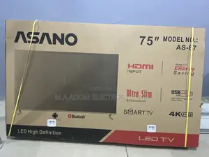Frameless 75” Asano UHD Android Smart Bluetooth Led Tv