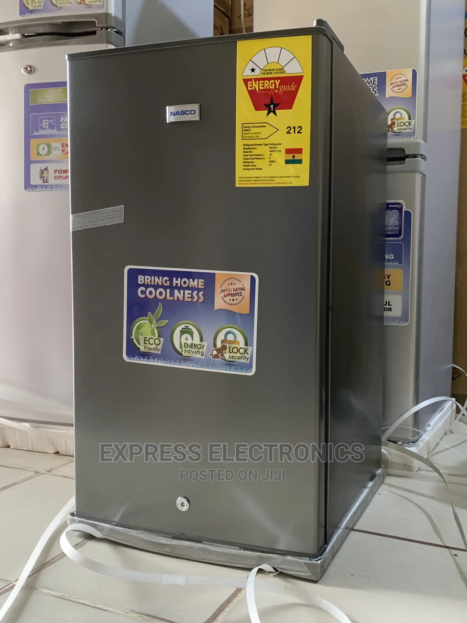 Lock and Key Internal Lighting Nasco Table Top Fridge