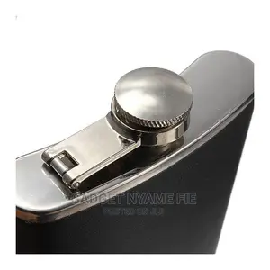 8oz Leather Stainles Steel Travel Hip Flask