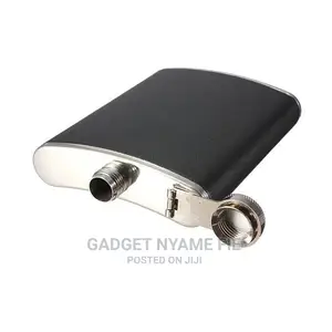 8oz Leather Stainles Steel Travel Hip Flask