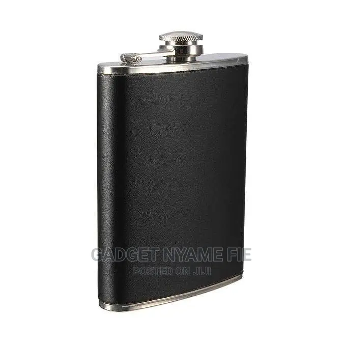 8oz Leather Stainles Steel Travel Hip Flask